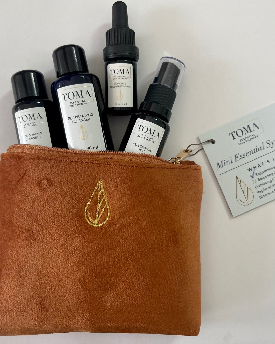 TOMA Skin Therapies products used in cosmetic care